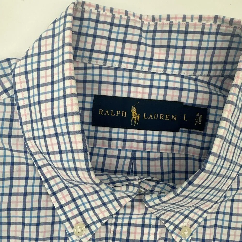 Ralph Lauren Multi Color Long Sleeve Button Down Shirt Sz‎ Large - Picture 2 of 4